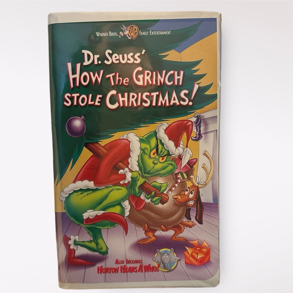 Dr. Seuss' How The Grinch Stole Christmas! VHS Tape Clam Shell